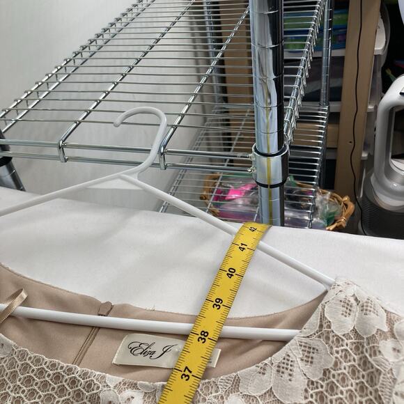 Eliza J Women's Ivory Lace Sheath Size 20W Summer Cocktail Party Fairy Ethereal - Picture 3 of 11